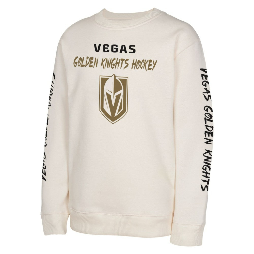 Vegas Golden Knights Youth Star Power Pullover Sweatshirt Cream