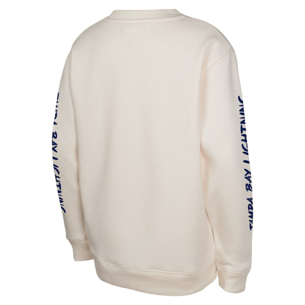 Tampa Bay Lightning - Youth Star Power Pullover Sweatshirt Cream