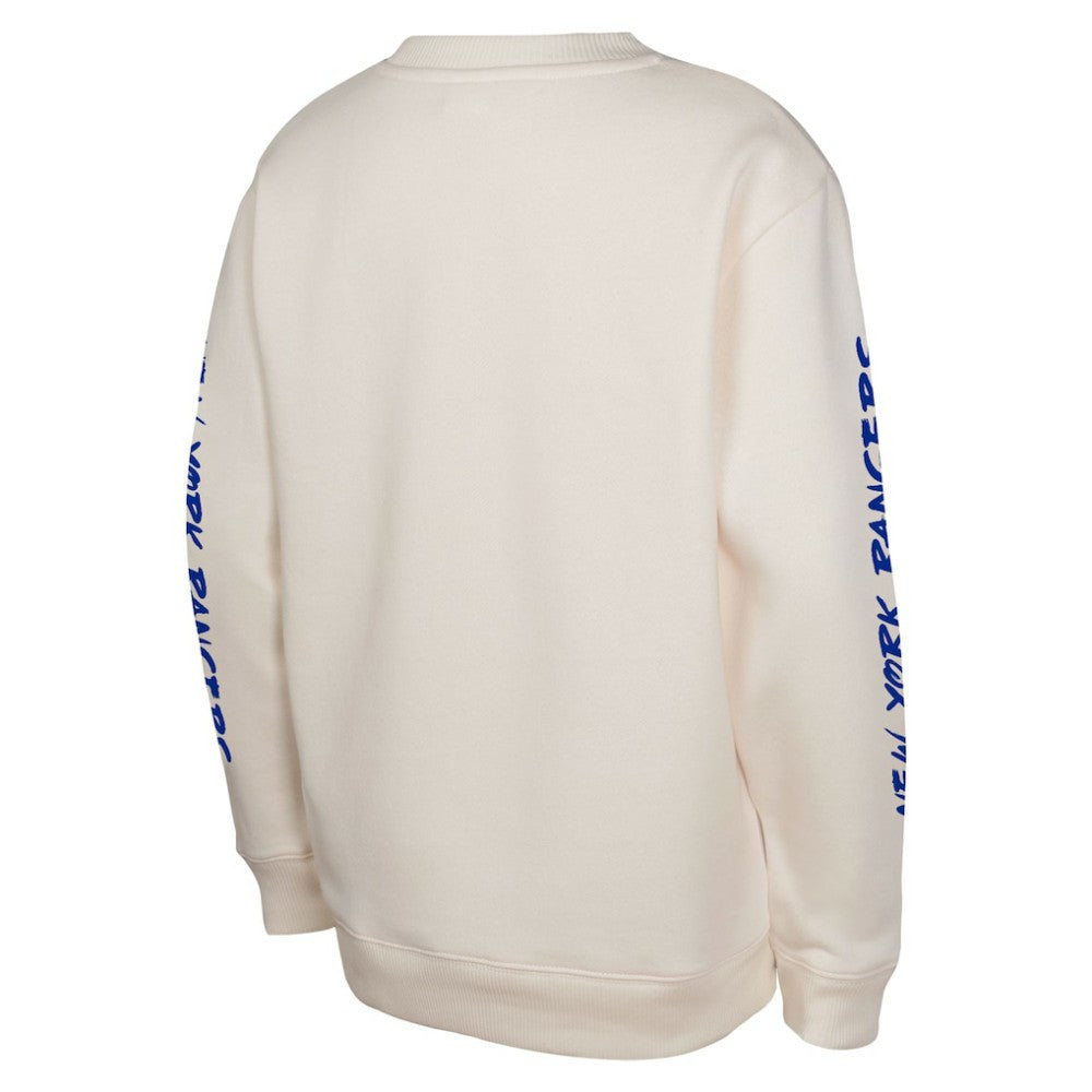 New York Rangers Youth Star Power Pullover Sweatshirt Cream