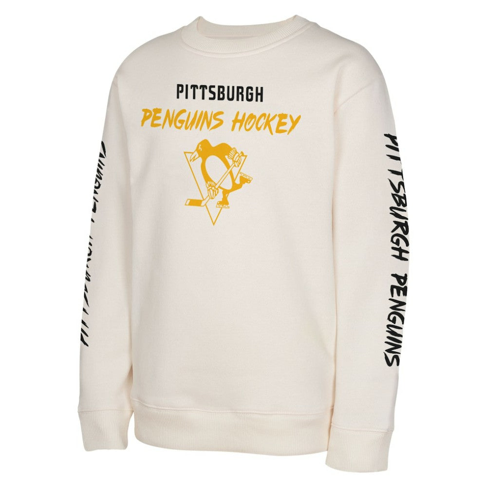 Pittsburgh Penguins Youth Star Power Pullover Sweatshirt Cream