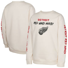 Detroit Red Wings - Youth Star Power Pullover Sweatshirt Cream