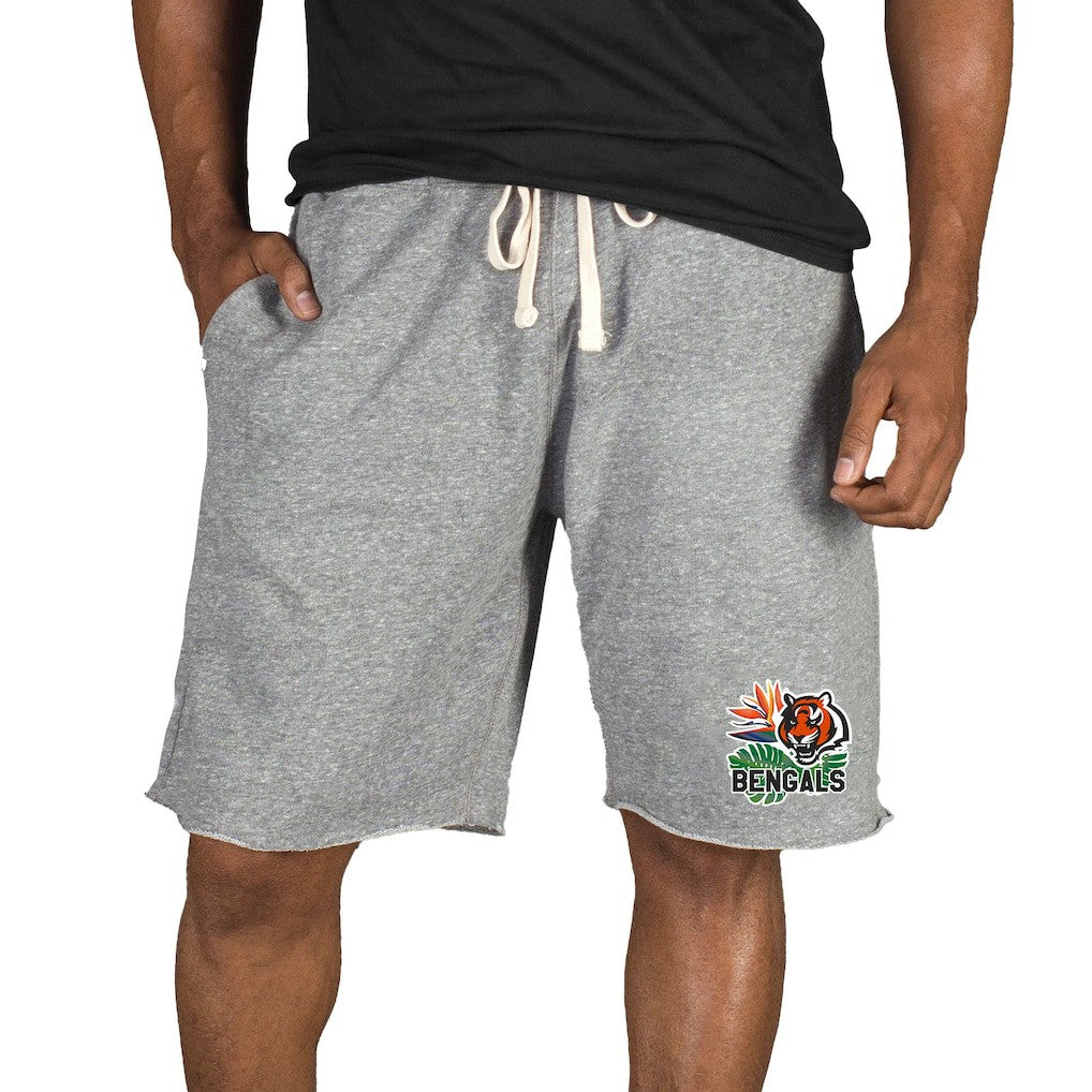 Cincinnati Bengals Concepts Sport Mainstream Tri-Blend Shorts Gray - NFL
