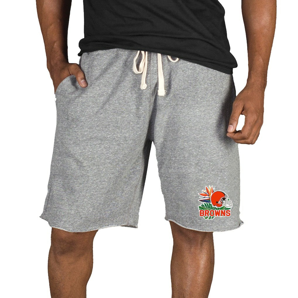 Cleveland Browns Concepts Sport Mainstream Tri-Blend Shorts Gray - NFL