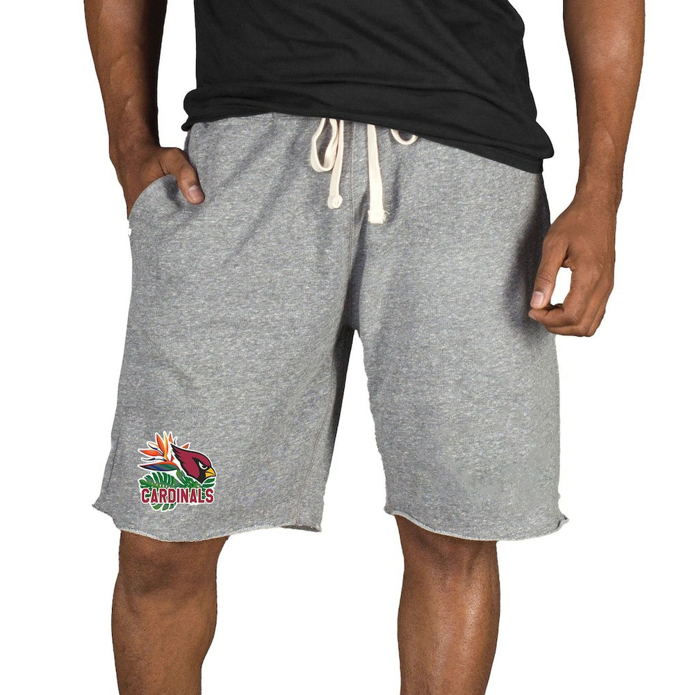 Arizona Cardinals Concepts Sport Mainstream Tri-Blend Shorts Gray - NFL
