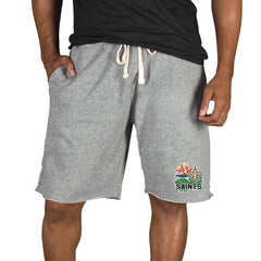 New Orleans Saints Concepts Sport Mainstream Tri-Blend Shorts Gray - NFL
