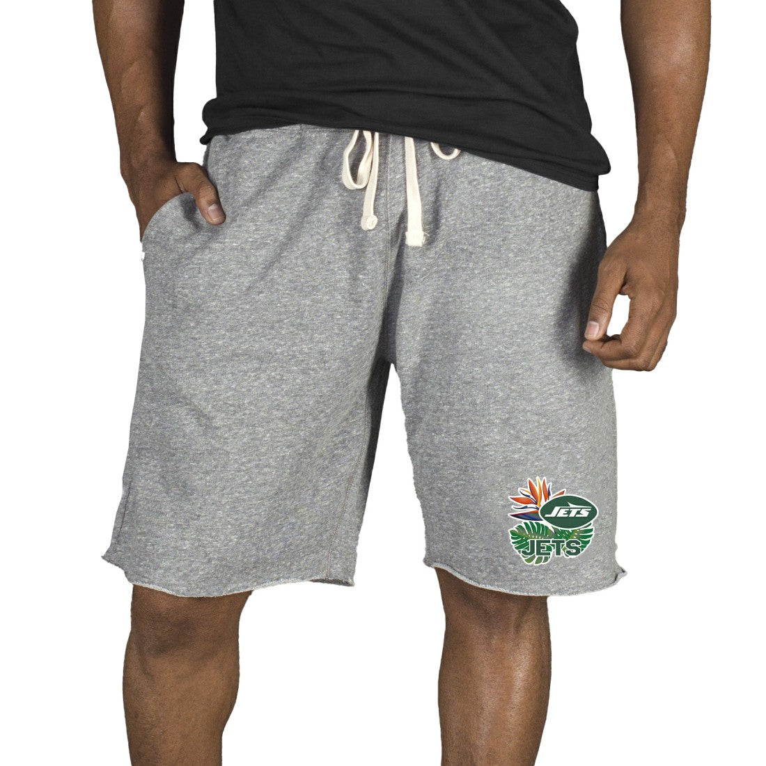 New York Jets Concepts Sport Mainstream Tri-Blend Shorts Gray - NFL