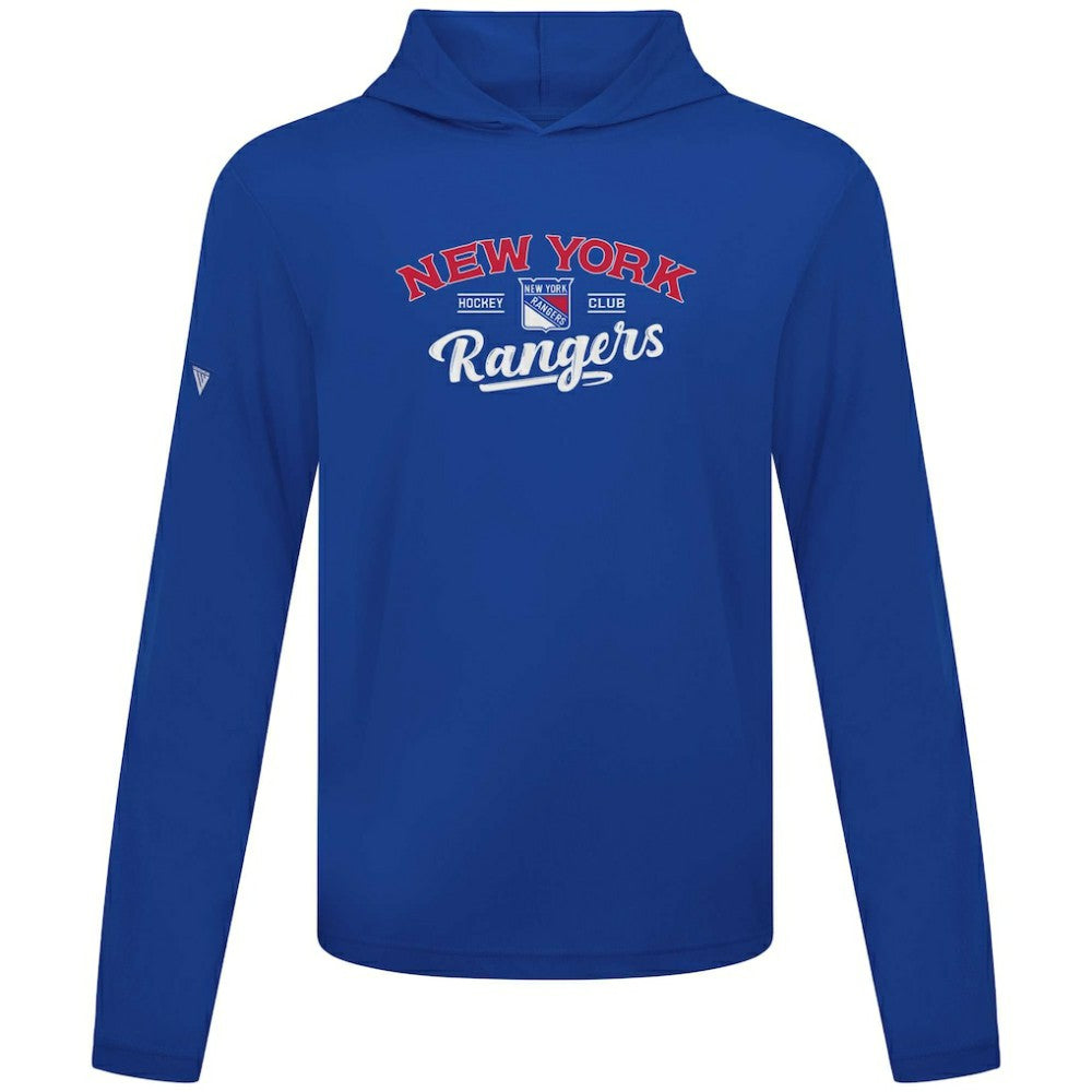 New York Rangers Levelwear Anthem Ice Wall Pullover Hoodie Blue