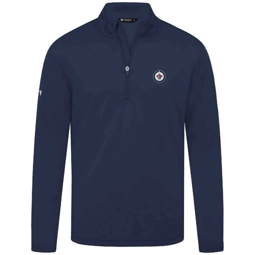 Winnipeg Jets - Levelwear Heron Insignia Core Quarter-Zip Jacket Navy