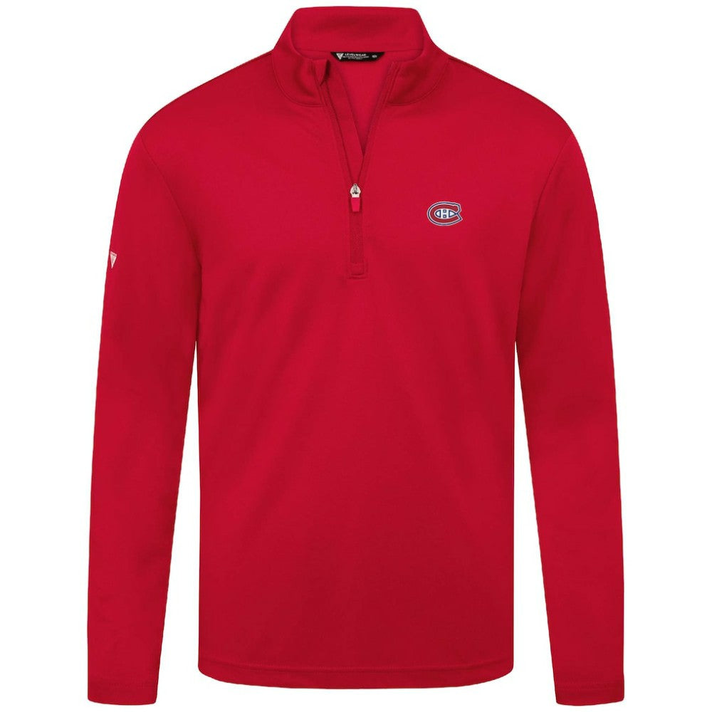 Montreal Canadiens - Levelwear Heron Insignia Core Quarter-Zip Jacket Red