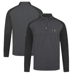 Philadelphia Flyers - Levelwear Aztec Insignia Core Quarter-Zip Pullover Top Charcoal