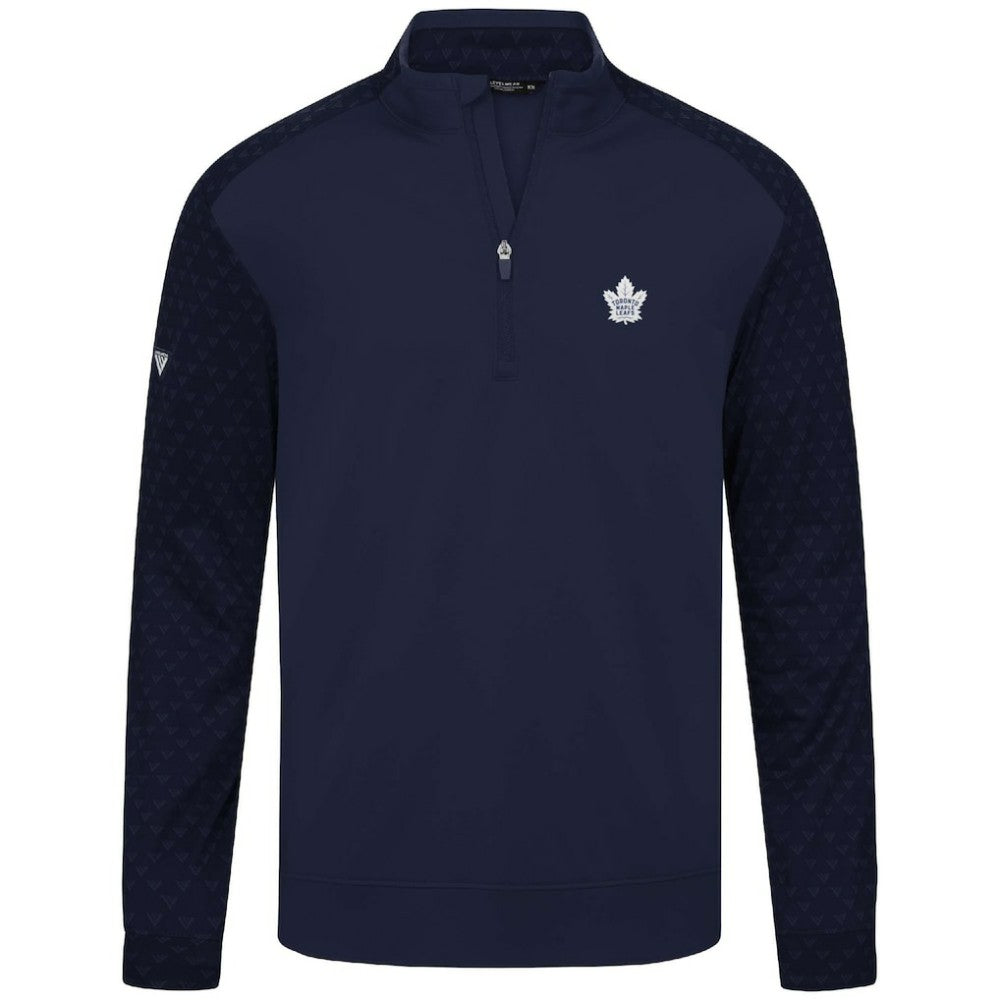 Toronto Maple Leafs - Levelwear Aztec Insignia Core Quarter-Zip Pullover Top Navy