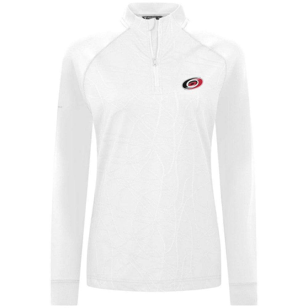 Carolina Hurricanes - Levelwear Women's Amethyst Insignia Core Quarter-Zip Jacket White