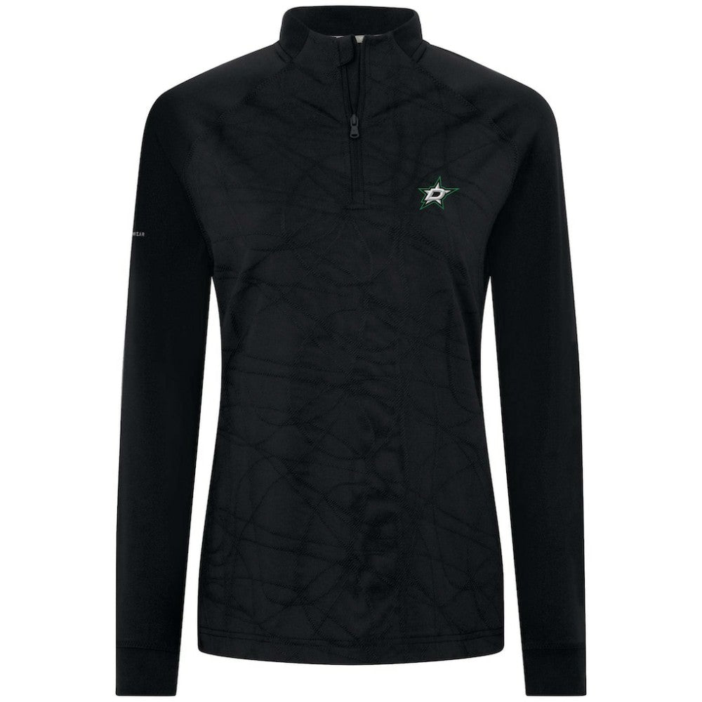 Dallas Stars - Levelwear Women's Amethyst Insignia Core Quarter-Zip Jacket Black