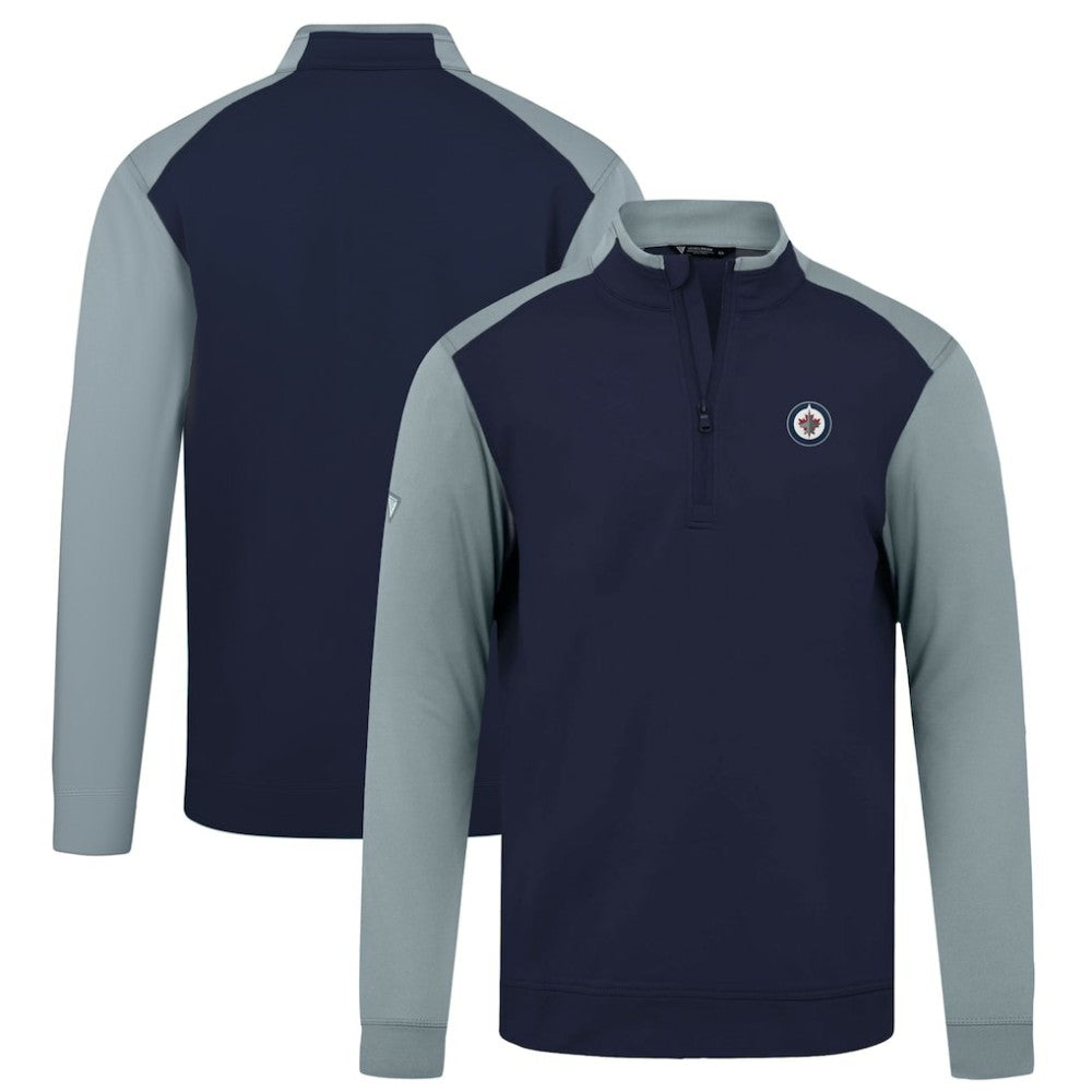 Winnipeg Jets - Levelwear Bayou Insignia Core Quarter-Zip Pullover Top Navy