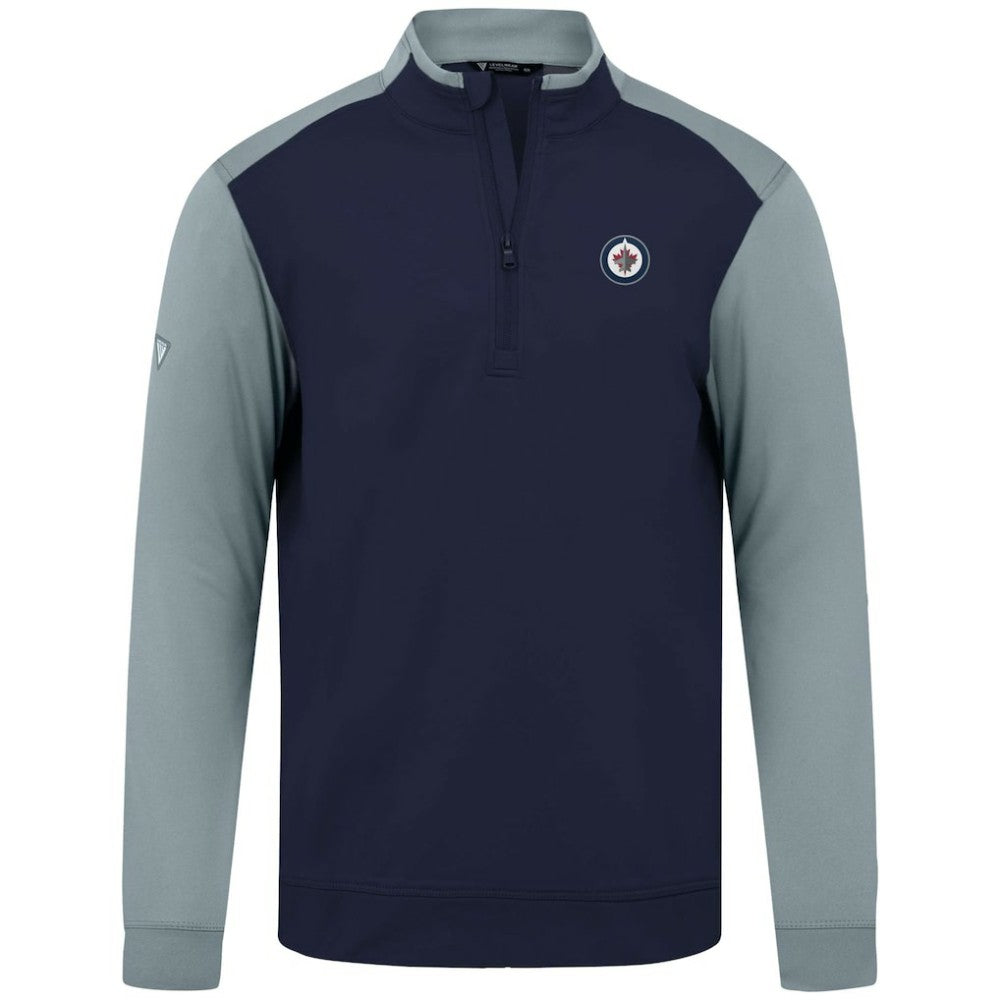 Winnipeg Jets - Levelwear Bayou Insignia Core Quarter-Zip Pullover Top Navy