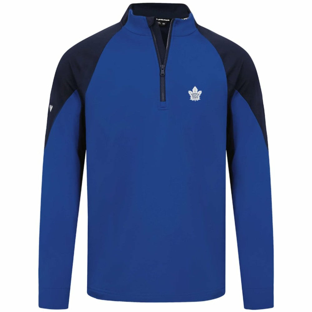 Toronto Maple Leafs - Levelwear Cadet Insignia Core Quarter-Zip Pullover Top Blue