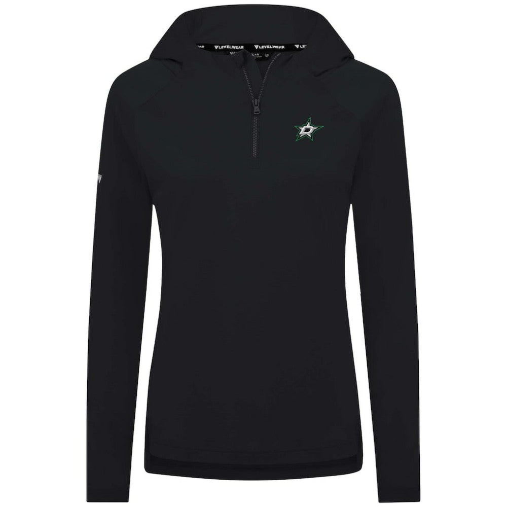 Dallas Stars - Levelwear Women's Raven Insignia Core Quarter-Zip Jacket Black