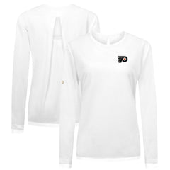 Philadelphia Flyers - Levelwear Women's Sequoia Primary Logo Long Sleeve T-Shirt White