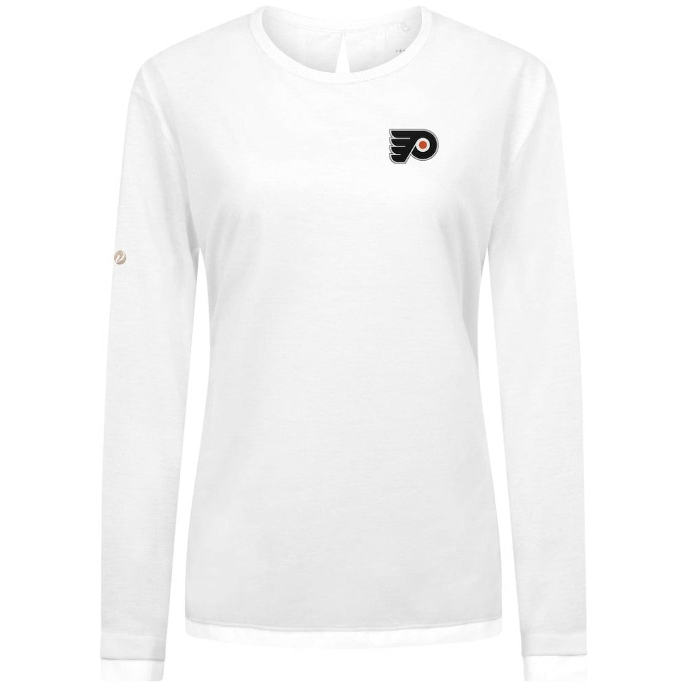 Philadelphia Flyers - Levelwear Women's Sequoia Primary Logo Long Sleeve T-Shirt White