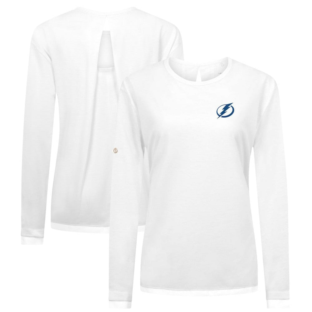 Tampa Bay Lightning - Levelwear Women's Sequoia Primary Logo Long Sleeve T-Shirt White