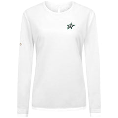 Dallas Stars - Levelwear Women's Sequoia Primary Logo Long Sleeve T-Shirt White