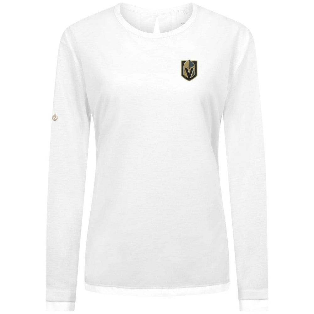Vegas Golden Knights Levelwear Women's Sequoia Primary Logo Long Sleeve T-Shirt White