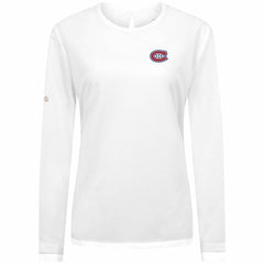 Montreal Canadiens - Levelwear Women's Sequoia Primary Logo Long Sleeve T-Shirt White