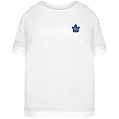 Toronto Maple Leafs - Levelwear Women's Tulip Primary Logo T-Shirt White