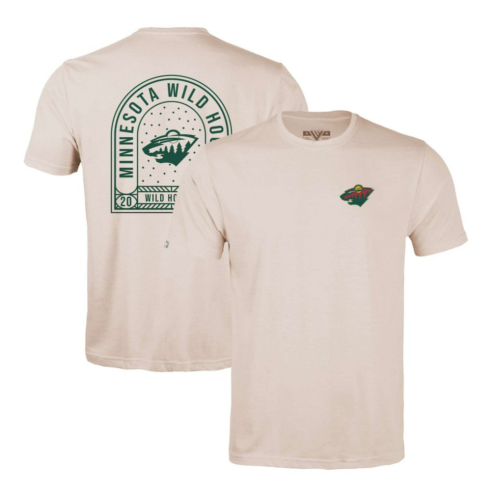 Minnesota Wild - Levelwear Richmond Stained Glass T-Shirt Khaki