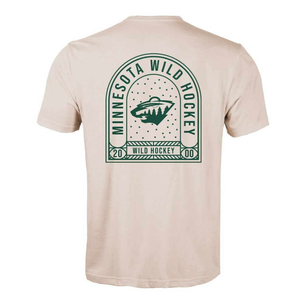 Minnesota Wild - Levelwear Richmond Stained Glass T-Shirt Khaki