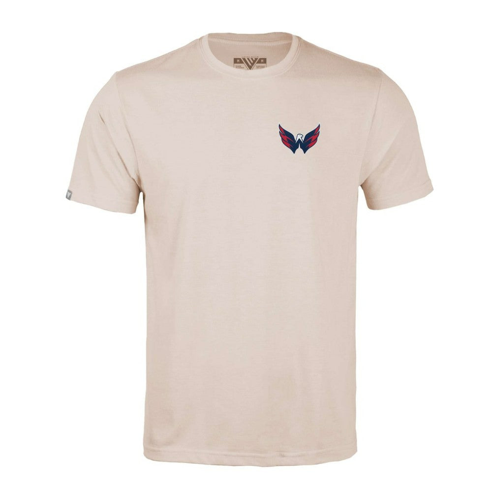 Washington Capitals Levelwear Richmond Stained Glass T-Shirt Khaki