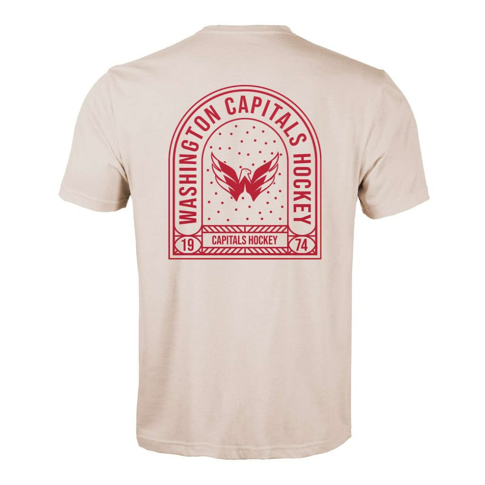 Washington Capitals Levelwear Richmond Stained Glass T-Shirt Khaki