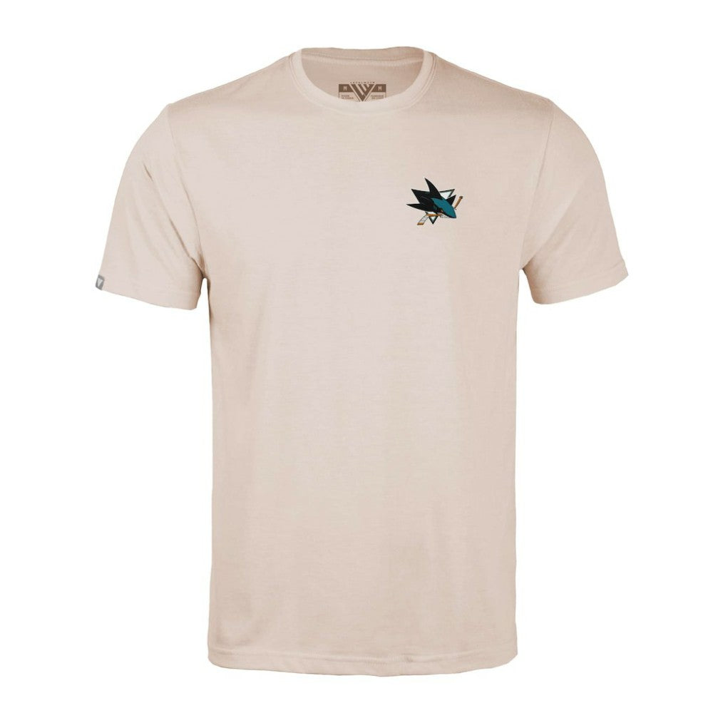 San Jose Sharks - Levelwear Richmond Stained Glass T-Shirt Khaki