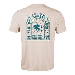 San Jose Sharks - Levelwear Richmond Stained Glass T-Shirt Khaki