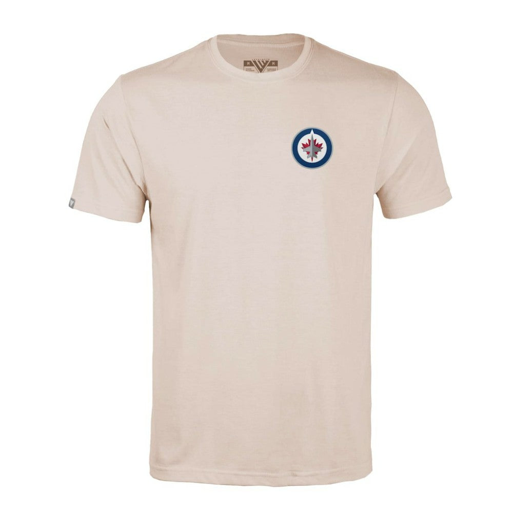 Winnipeg Jets - Levelwear Richmond Stained Glass T-Shirt Khaki