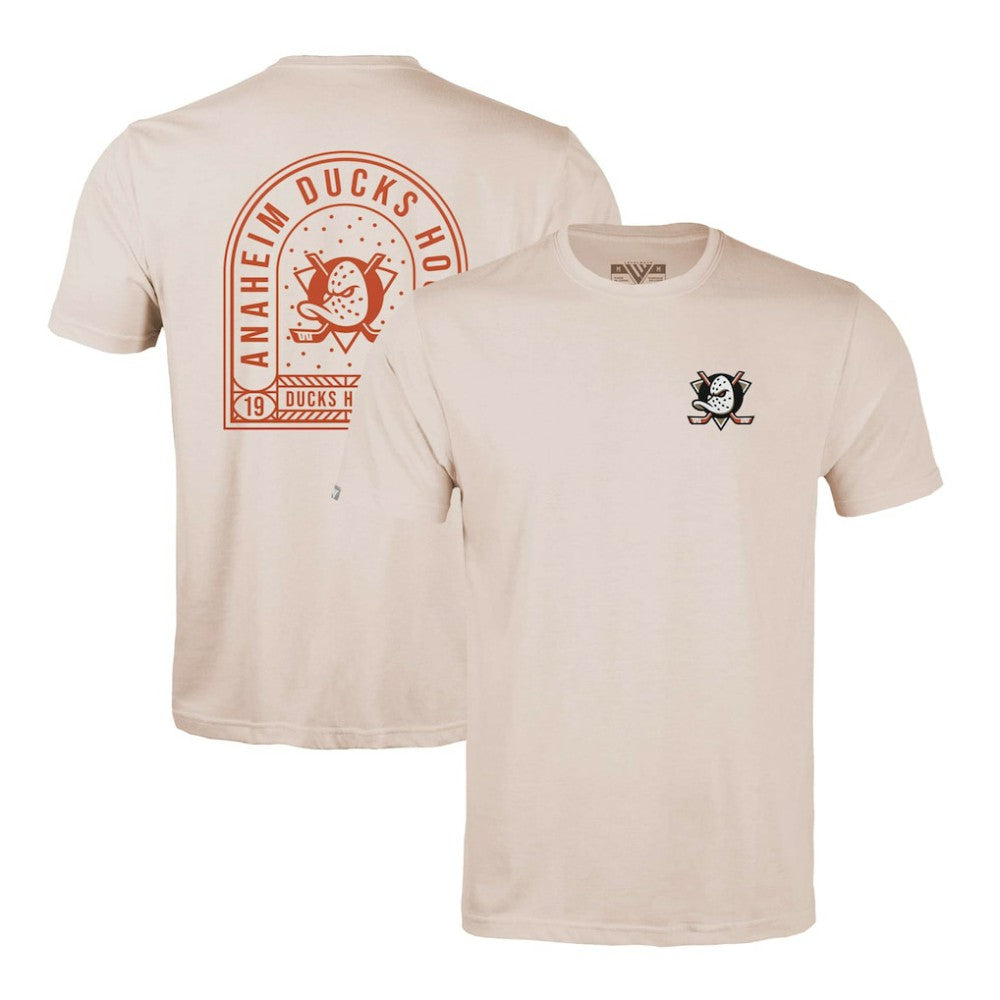 Anaheim Ducks - Levelwear Richmond Stained Glass T-Shirt Khaki