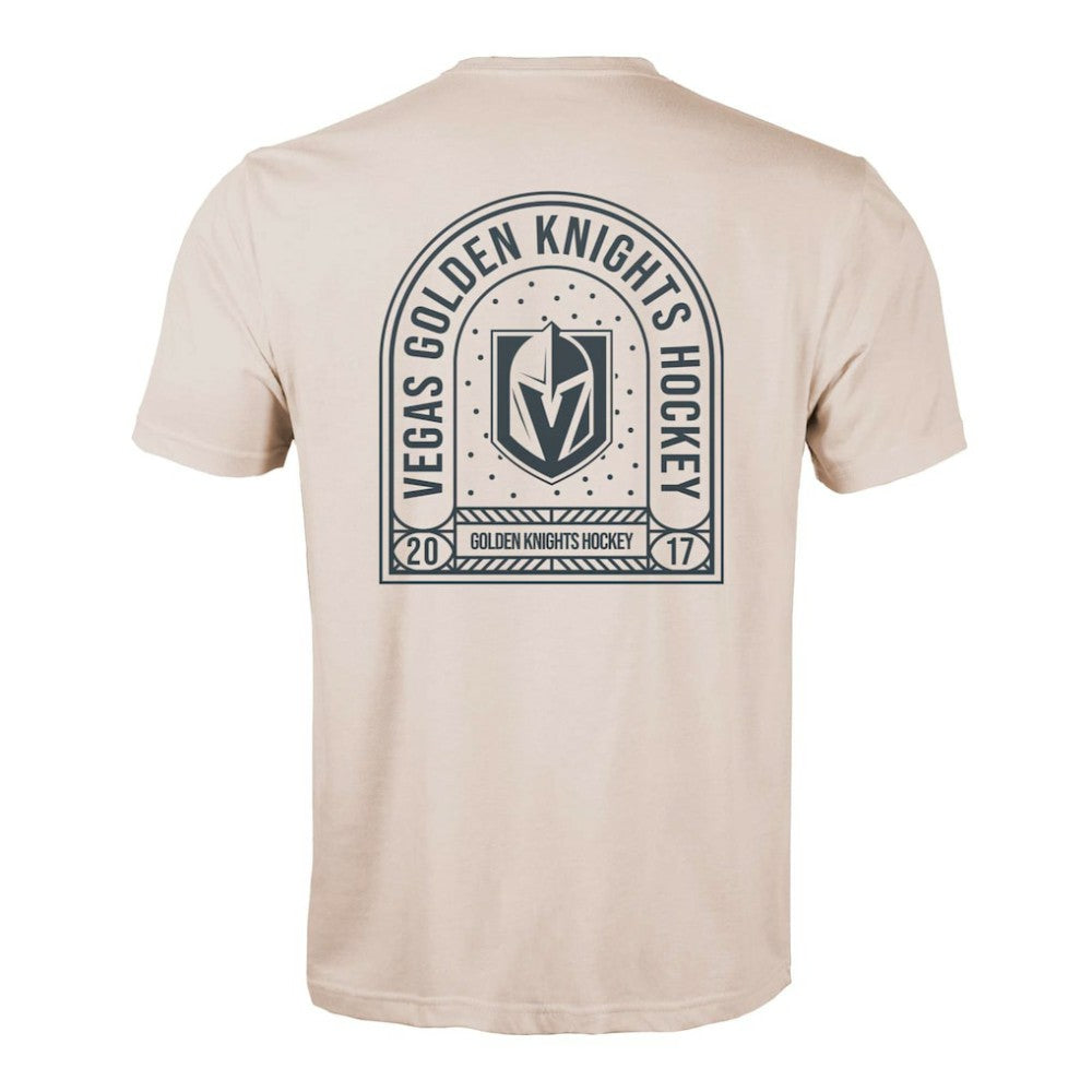 Vegas Golden Knights Levelwear Richmond Stained Glass T-Shirt Khaki