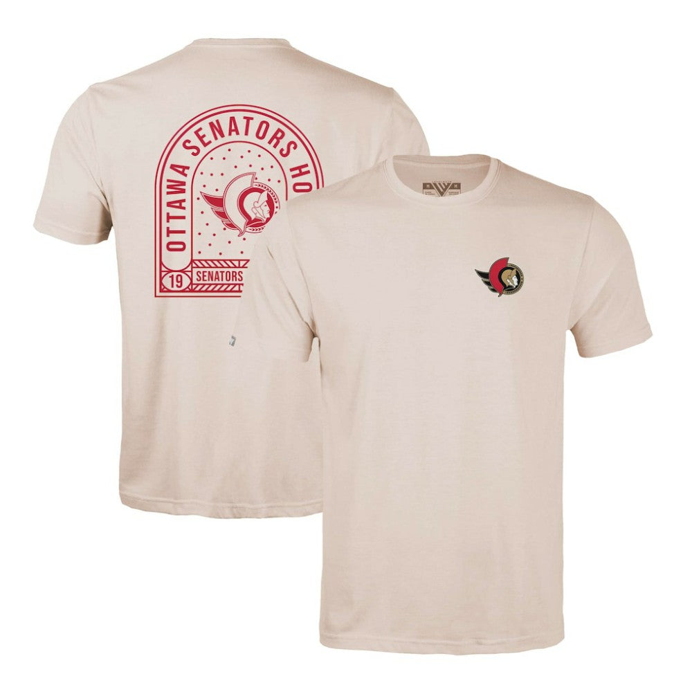 Ottawa Senators - Levelwear Richmond Stained Glass T-Shirt Khaki