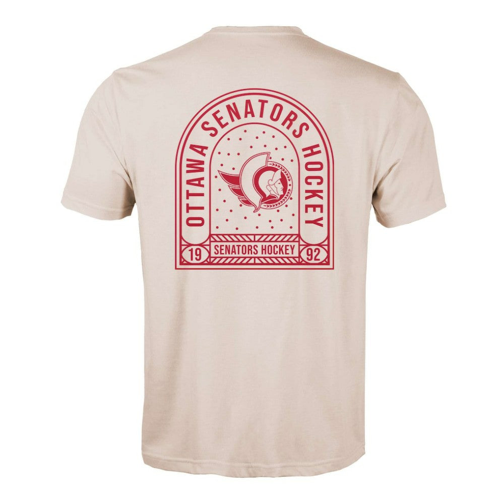 Ottawa Senators - Levelwear Richmond Stained Glass T-Shirt Khaki