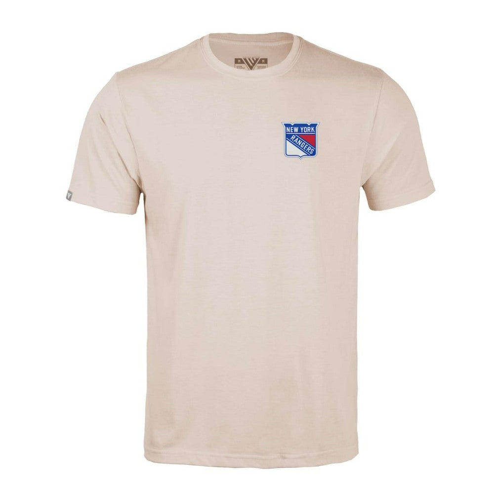 New York Rangers Levelwear Richmond Stained Glass T-Shirt Khaki