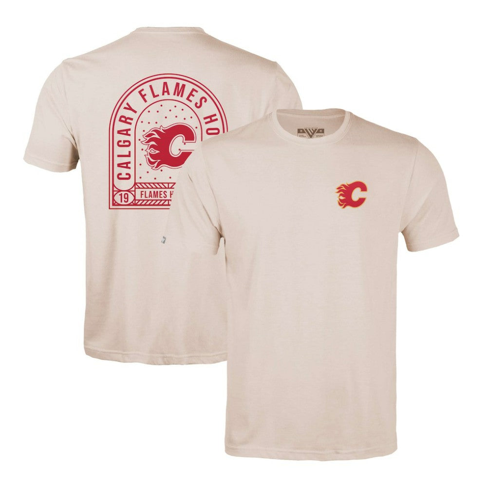 Calgary Flames - Levelwear Richmond Stained Glass T-Shirt Khaki