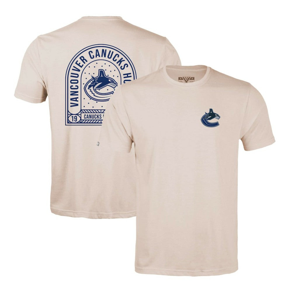 Vancouver Canucks - Levelwear Richmond Stained Glass T-Shirt Khaki