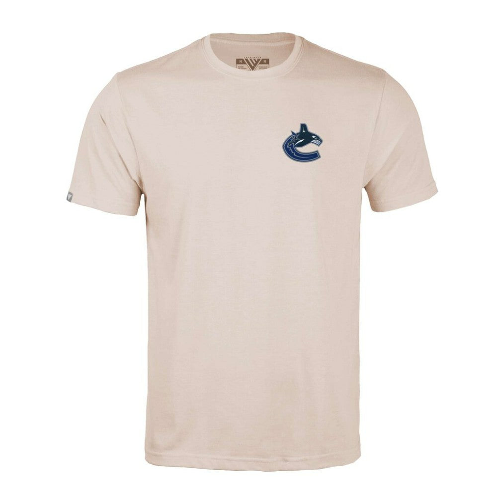 Vancouver Canucks - Levelwear Richmond Stained Glass T-Shirt Khaki