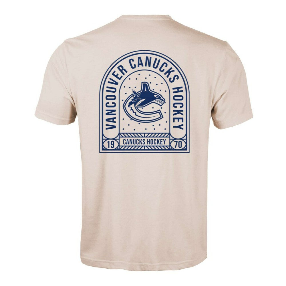 Vancouver Canucks - Levelwear Richmond Stained Glass T-Shirt Khaki