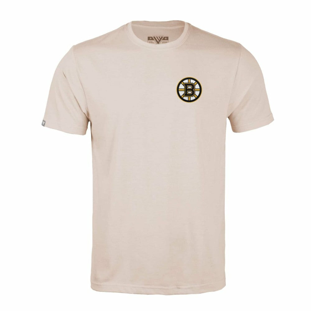 Boston Bruins Levelwear Richmond Stained Glass T-Shirt Khaki