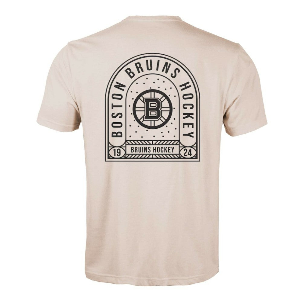 Boston Bruins Levelwear Richmond Stained Glass T-Shirt Khaki