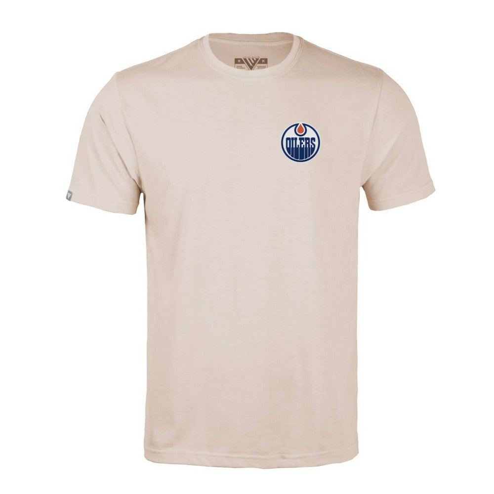 Edmonton Oilers - Levelwear Richmond Stained Glass T-Shirt Khaki