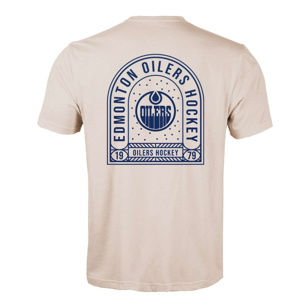 Edmonton Oilers - Levelwear Richmond Stained Glass T-Shirt Khaki
