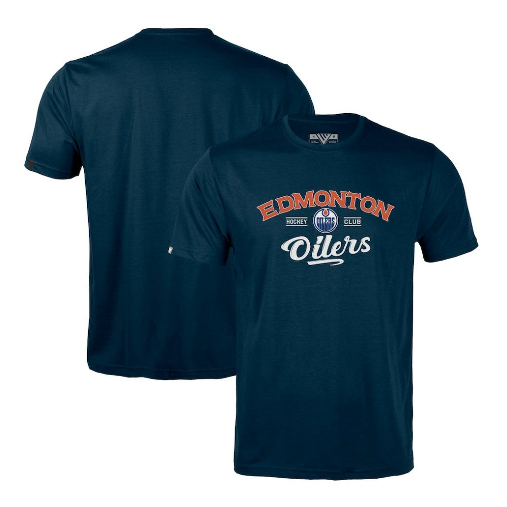 Edmonton Oilers - Levelwear Richmond Ice Wall T-Shirt Navy