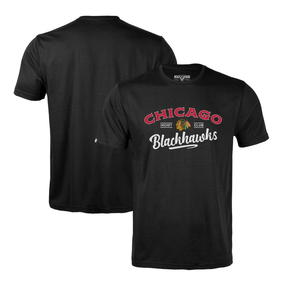 Chicago Blackhawks Levelwear Richmond Ice Wall T-Shirt Black